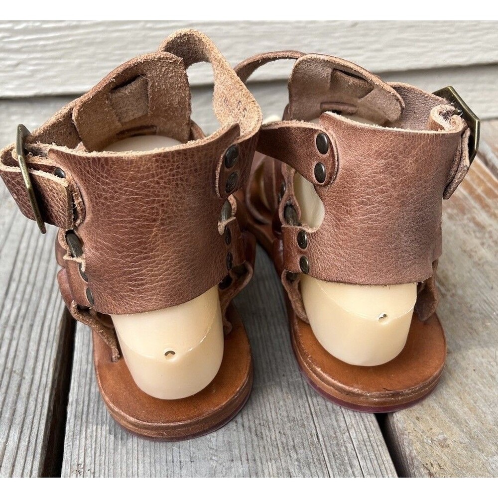 Bed Stu Free People Artemis Women's 6.5 Brown Leather Gladiator Sandals - Picture 7 of 13